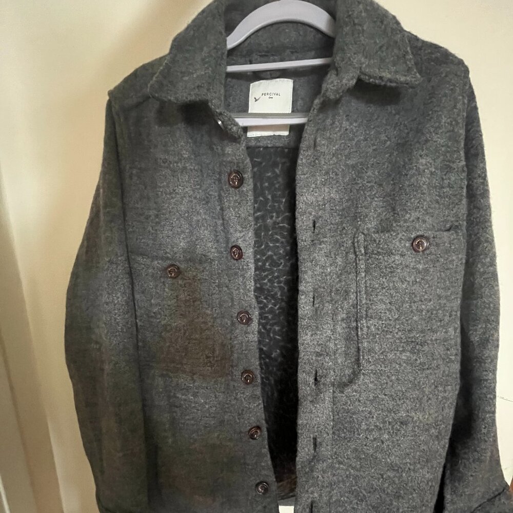 Percival Men's Wool Blend Overshirt